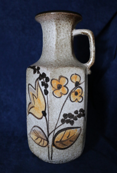 Scheurich Vase / 497-28 / 1980s / Flower Motiv / WGP